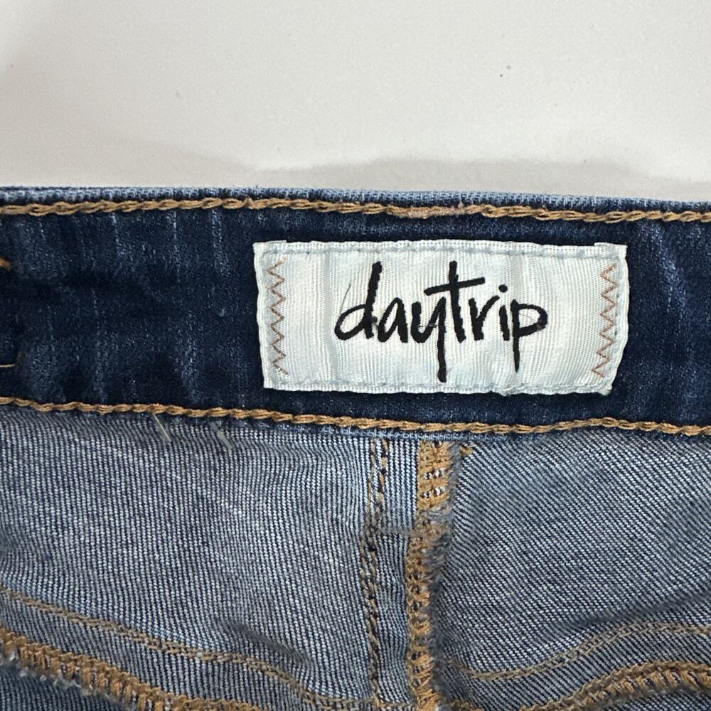 Daytrip Jeans Womens 25 Blue Lynx skinny Cropped Distressed Cowgirl‎ Western - Picture 9 of 16